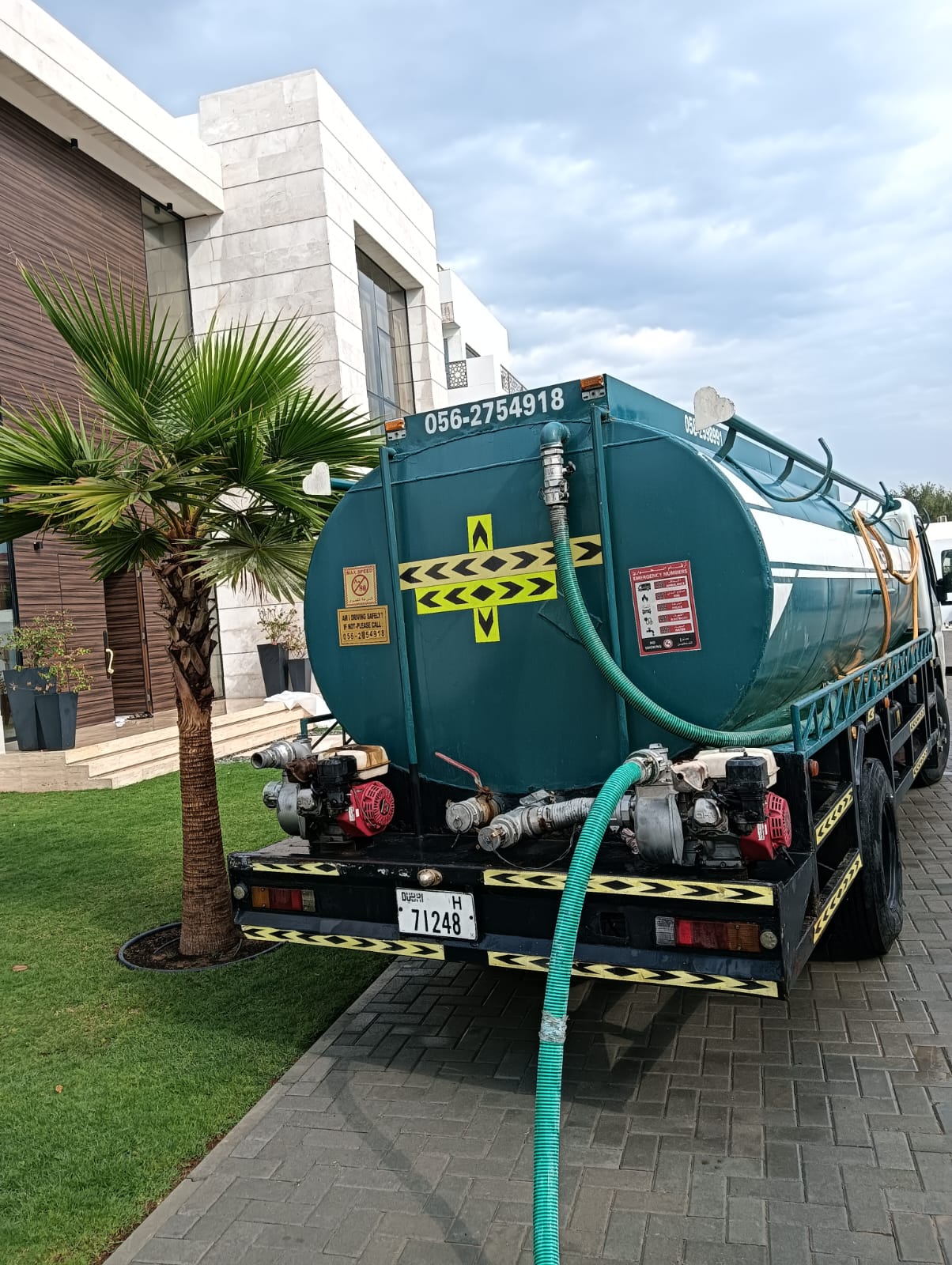 Water supply tanker in dubai